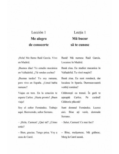 Bienvenidos! Manual de conversație în...