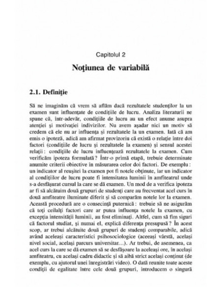 Metodele și statisticile experimentale în știintele umane