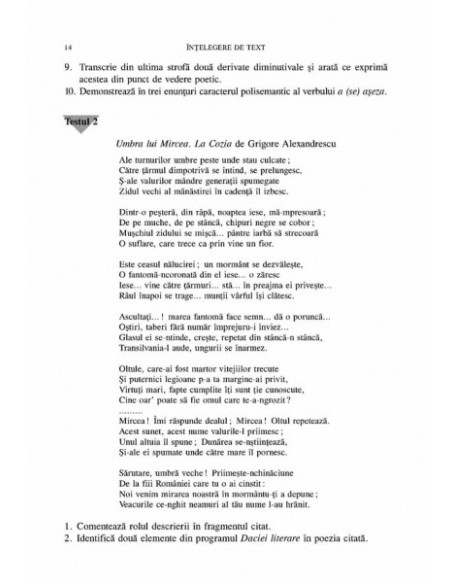 Evaluarea la limba şi literatura română