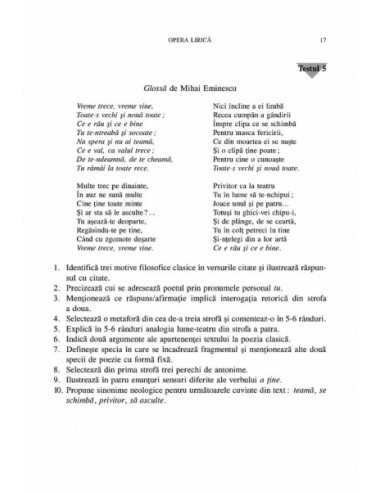 Evaluarea la limba şi literatura română