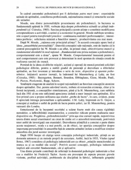 Manual de psihologia muncii și organizațională