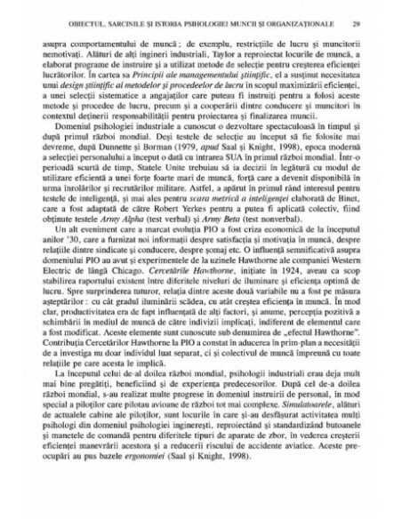 Manual de psihologia muncii și organizațională