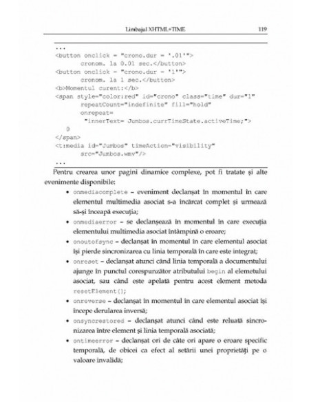 Prezentări multimedia pe Web. Limbajele XHTML+TIME și SMIL