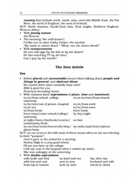 Focus on English Grammar and Exams