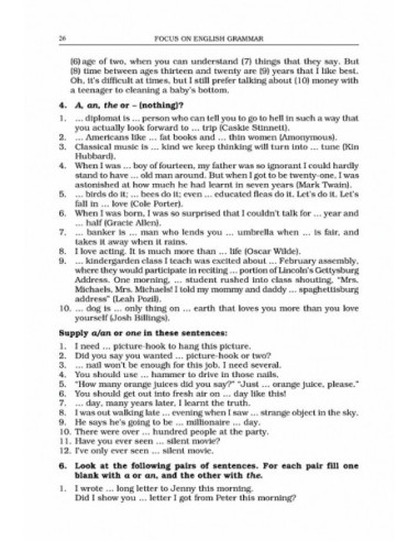 Focus on English Grammar and Exams