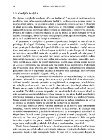 Psihologia educaţiei Psihologia educaţiei