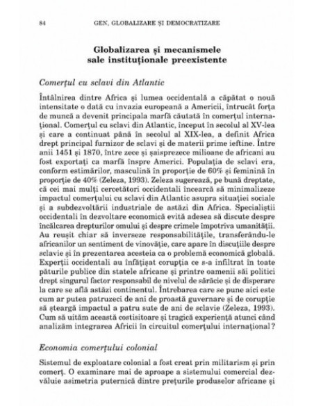 Gen, globalizare și democratizare