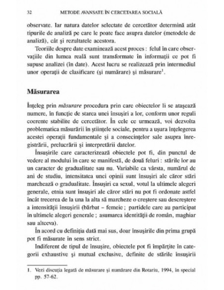 Metode avansate în cercetarea socială. Analiza multivariată de interdependență