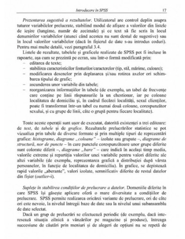 Analiză statistică cu SPSS sub Windows