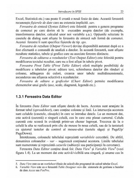 Analiză statistică cu SPSS sub Windows