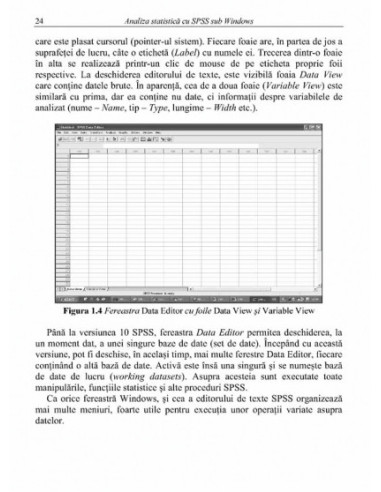 Analiză statistică cu SPSS sub Windows