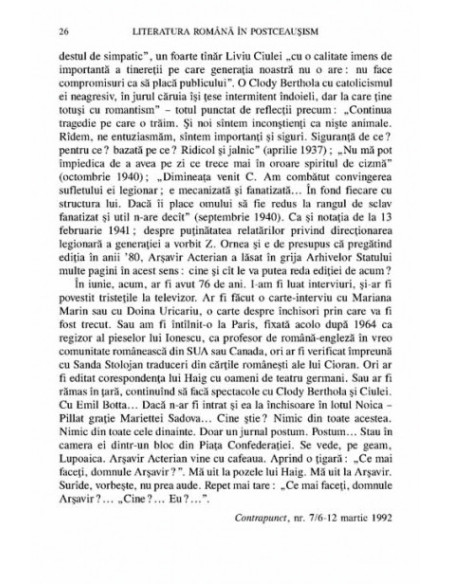 Literatura română în postceaușism. 