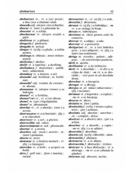 Dicționar de buzunar spaniol-român/român-spaniol