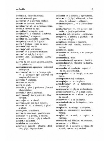 Dicționar de buzunar...