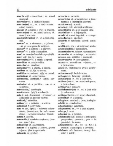 Dicționar de buzunar...