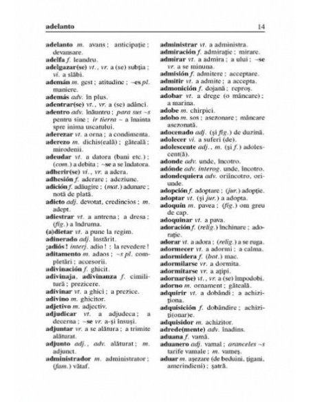 Dicționar de buzunar spaniol-român/român-spaniol