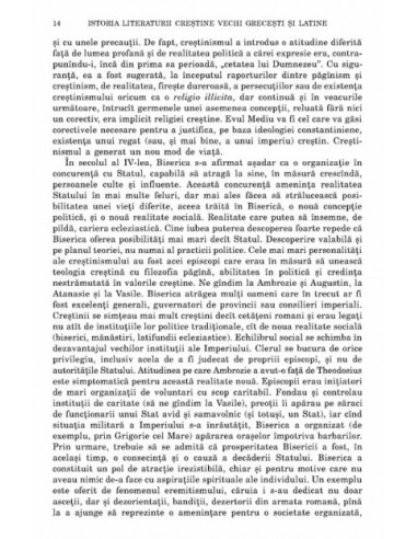 Istoria literaturii creştine vechi...