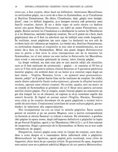 Istoria literaturii creştine vechi...