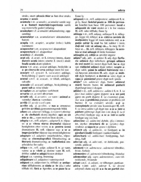 Dicționar român-norvegian/Rumensk-norsk ordbok