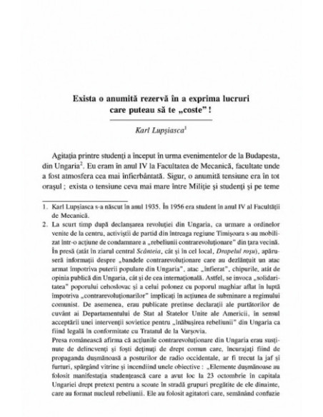 Oaza de libertate. Timișoara, 30 octombrie 1956