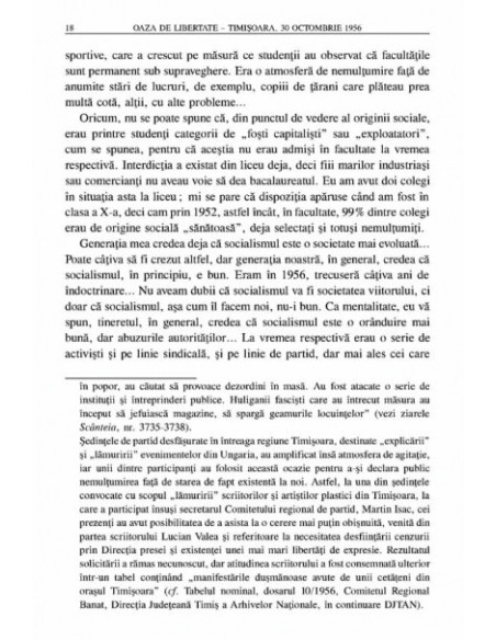 Oaza de libertate. Timișoara, 30 octombrie 1956