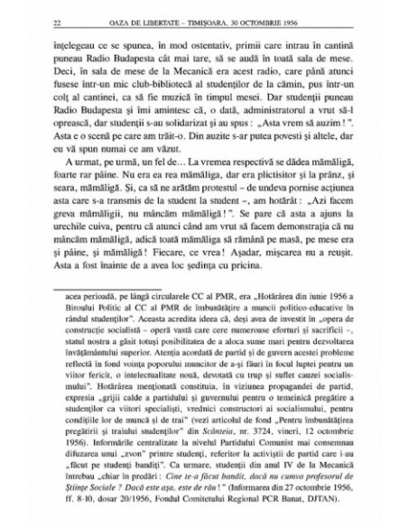 Oaza de libertate. Timișoara, 30 octombrie 1956
