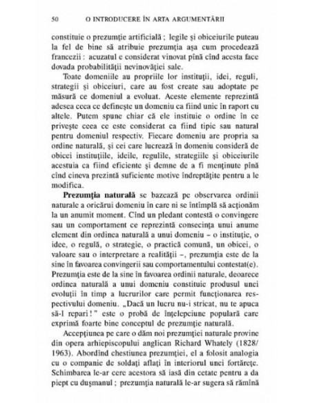 O introducere în arta argumentării. Pledarea şi respingerea argumentelor