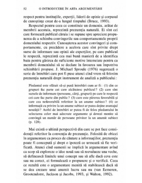 O introducere în arta argumentării. Pledarea şi respingerea argumentelor