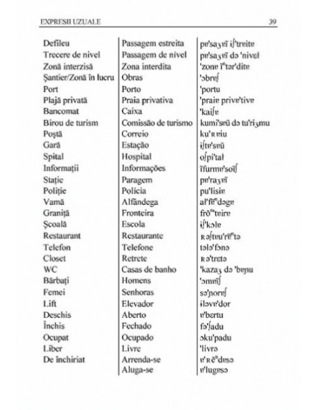 Ghid de conversație român-portughez