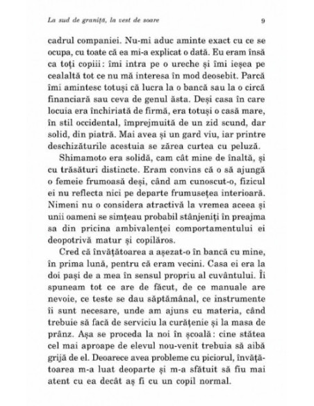 La sud de graniţă, la vest de soare