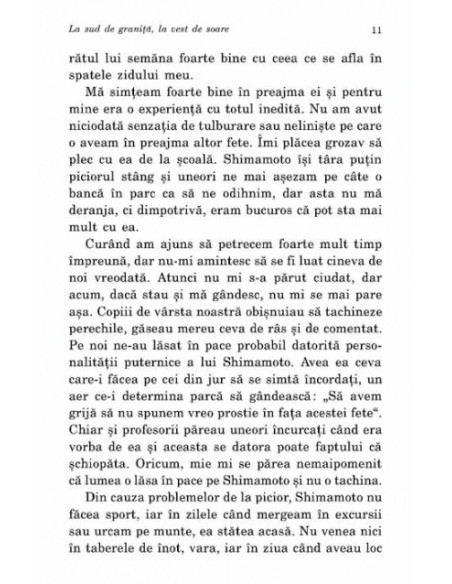 La sud de graniţă, la vest de soare