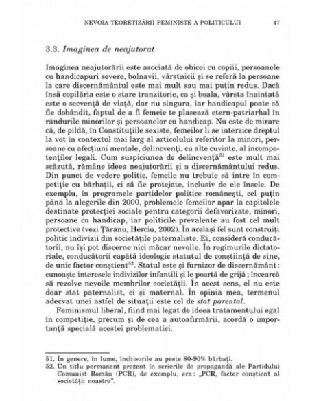 Drumul către autonomie. Teorii politice feministe