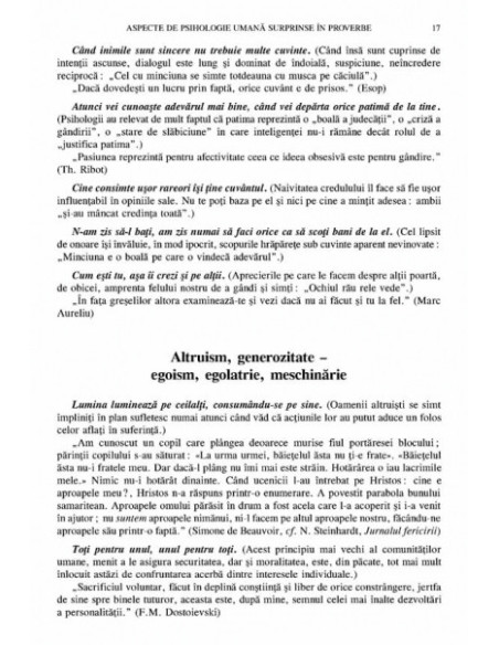 Psihologia omului în proverbe
