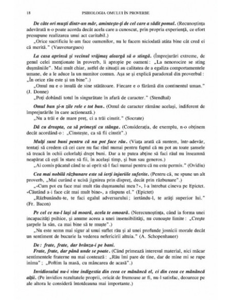 Psihologia omului în proverbe