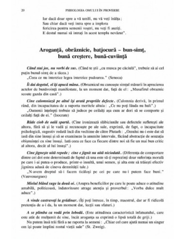 Psihologia omului în proverbe Psihologia omului în proverbe