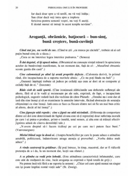 Psihologia omului în proverbe