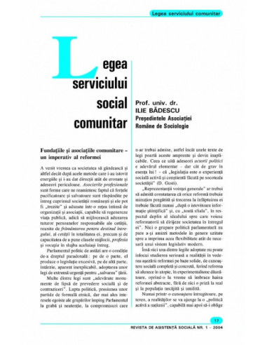 Revista de Asistență Socială. Nr. 1/2004 Revista de Asistență Socială. Nr. 1/2004