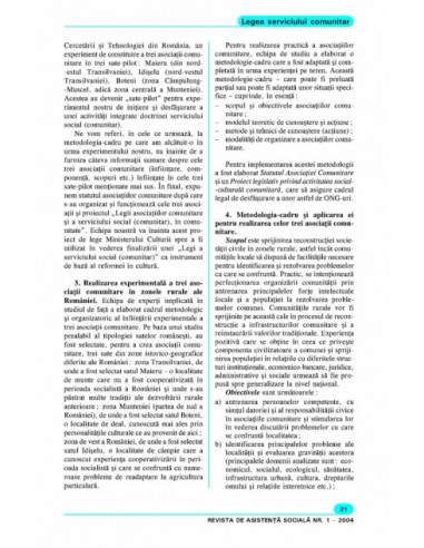 Revista de Asistență Socială. Nr. 1/2004 Revista de Asistență Socială. Nr. 1/2004