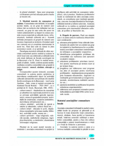 Revista de Asistență Socială. Nr. 1/2004 Revista de Asistență Socială. Nr. 1/2004