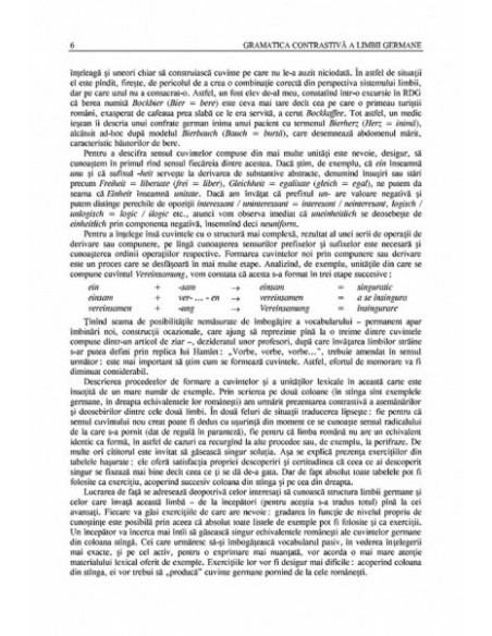 Gramatica contrastivă a limbii germane