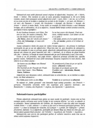 Gramatica contrastivă a limbii germane