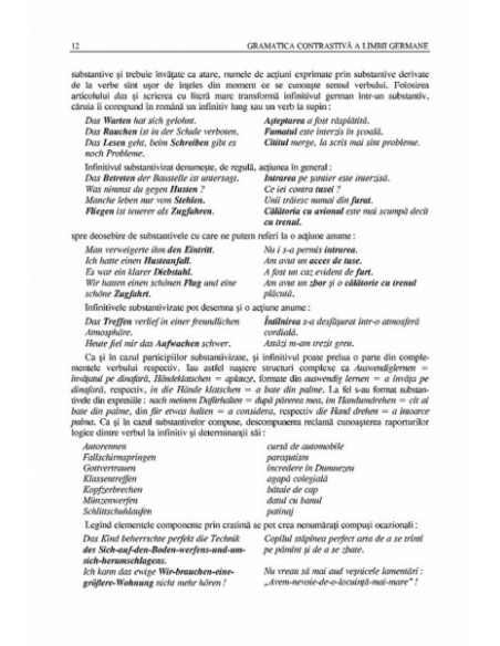 Gramatica contrastivă a limbii germane
