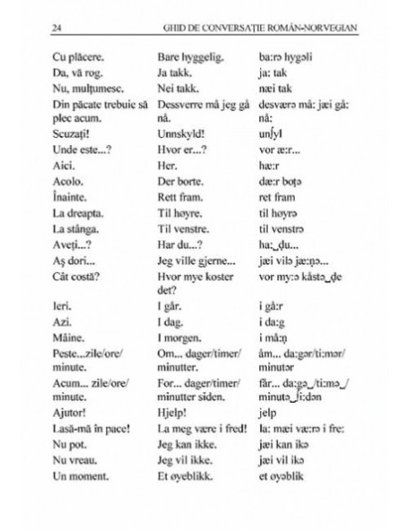 Ghid de conversație român-norvegian