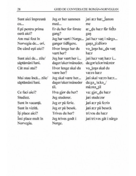Ghid de conversație român-norvegian