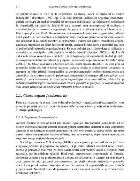 Tratat de psihologie organizațional-managerială (vol. I)