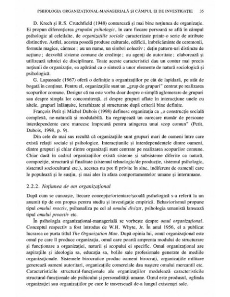 Tratat de psihologie organizațional-managerială (vol. I)