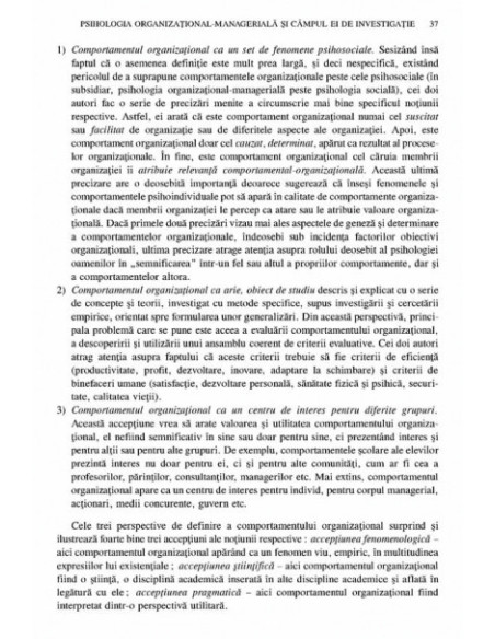 Tratat de psihologie organizațional-managerială (vol. I)