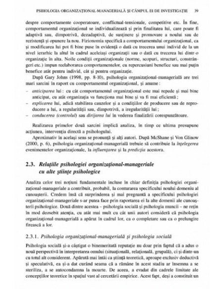 Tratat de psihologie organizațional-managerială (vol. I)