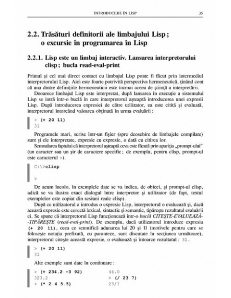 Programare in Lisp. Inteligența artificială și web semantic