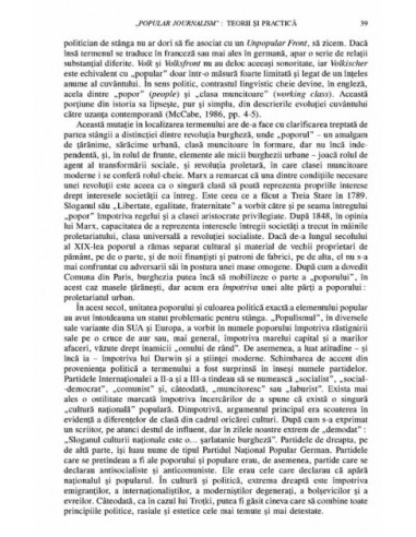 Jurnalismul și cultura populară